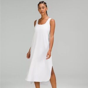 New NWT* Lululemon Pima Cotton Open-Back Midi Dress
Colour White Size 4